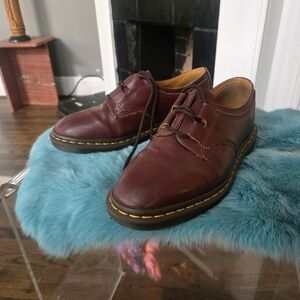 Dr. Martens Burgundy Leather Oxfords